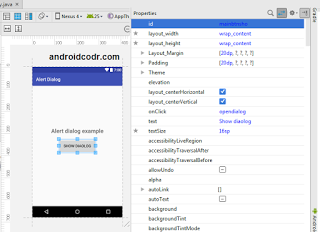android alert dialog example with code